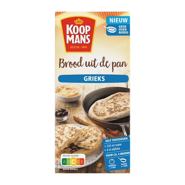 Koopmans Grieks brood uit de pan 400 gr