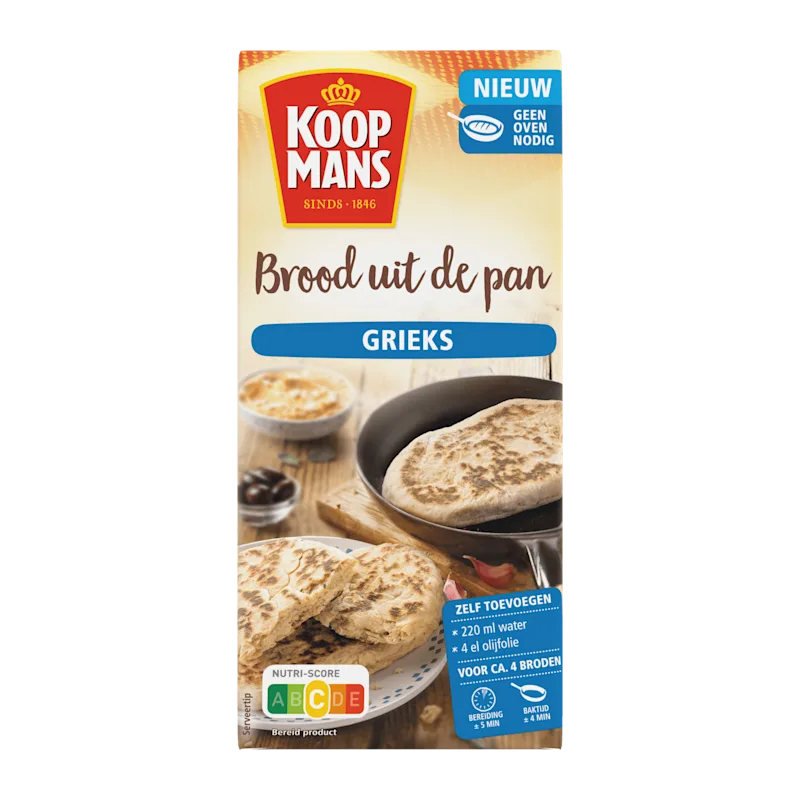 Koopmans Grieks Brood Uit De Pan 400 g