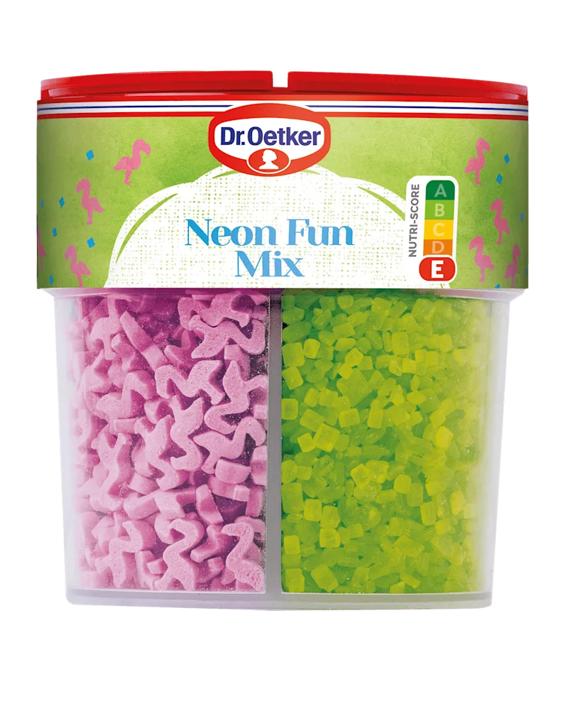 Dr. Oetker Neon Fun Mix versiering