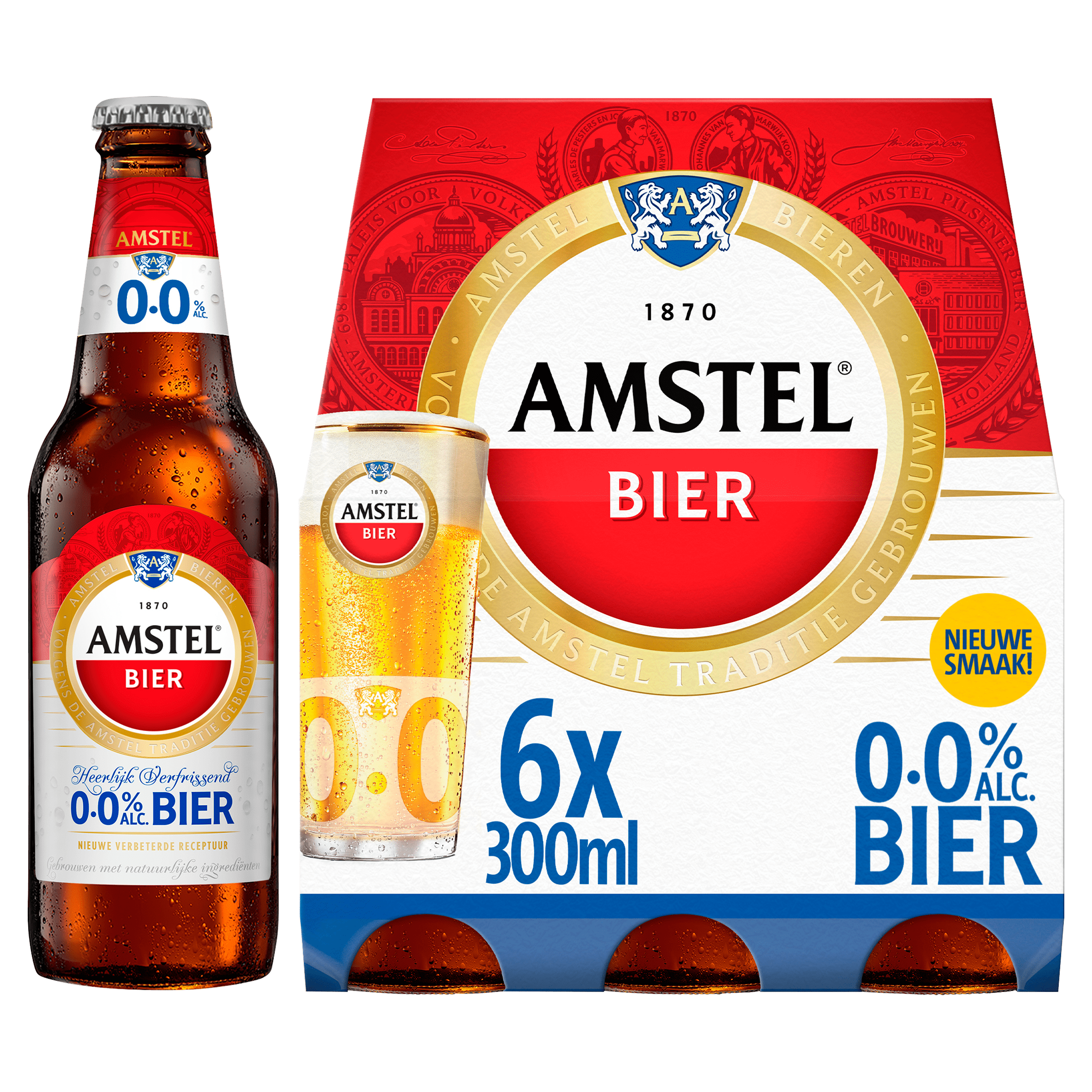 Amstel Pilsener 0.0 bier fles Per Set 1800 ml