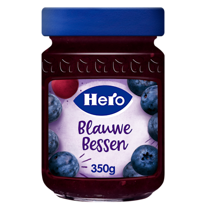 Blauwe bes vruchtenspread