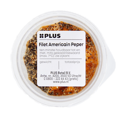 PLUS Filet americain peper cup