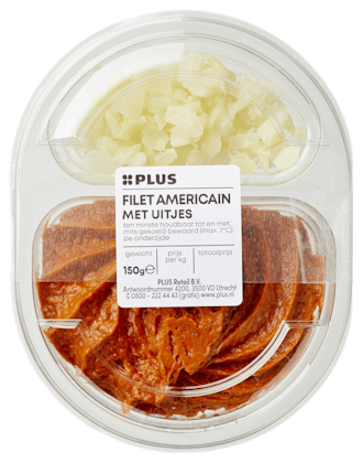 PLUS Filet americain met ui