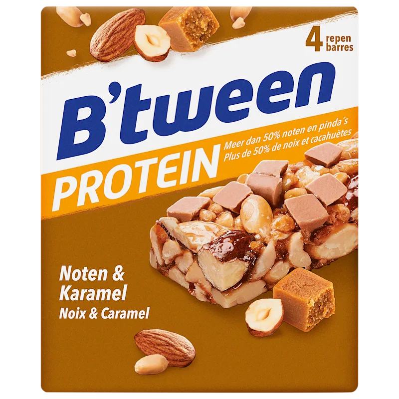 B'tween Proteinreep Noten Karamel