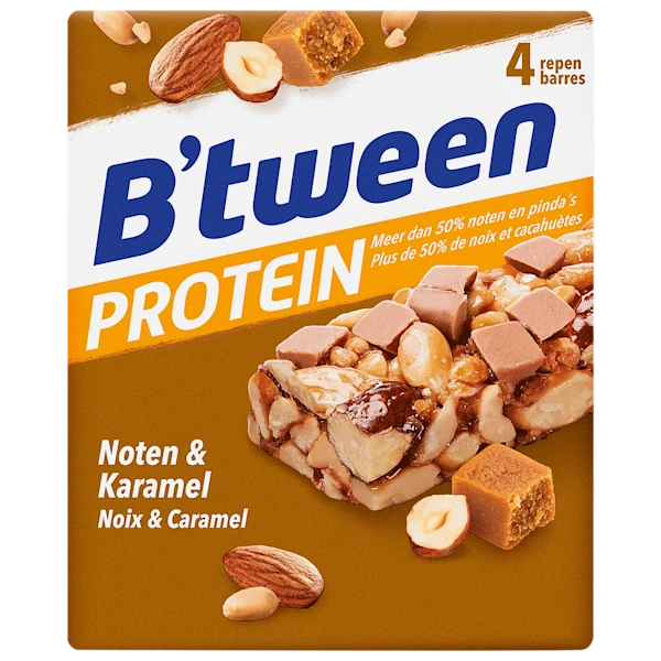 B'tween Proteinreep Noten Karamel