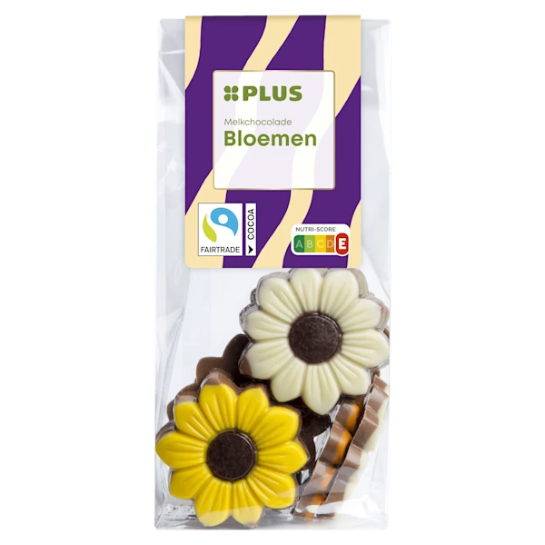PLUS Chocoladefiguren bloemen melk