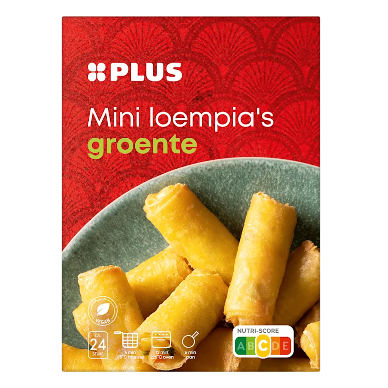 PLUS Mini loempia's groente 24ST