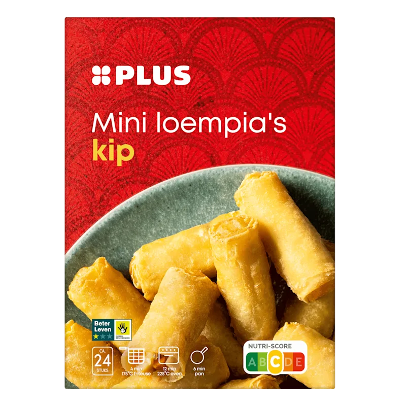 PLUS Mini loempia's kip BLK 24ST