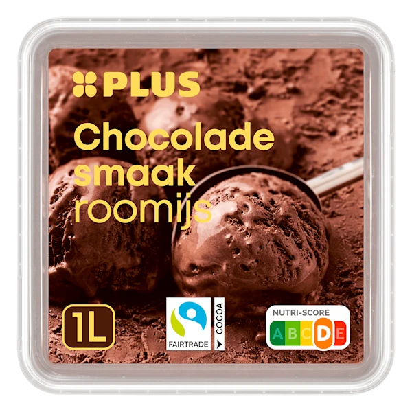 PLUS Roomijs chocolade