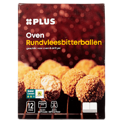 Oven rundvleesbitterballen 12 stuks