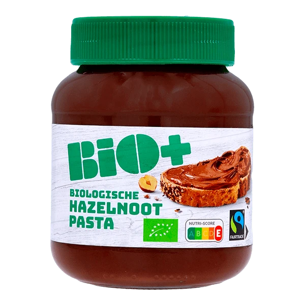 BIO+ Hazelnootpasta Fairtrade