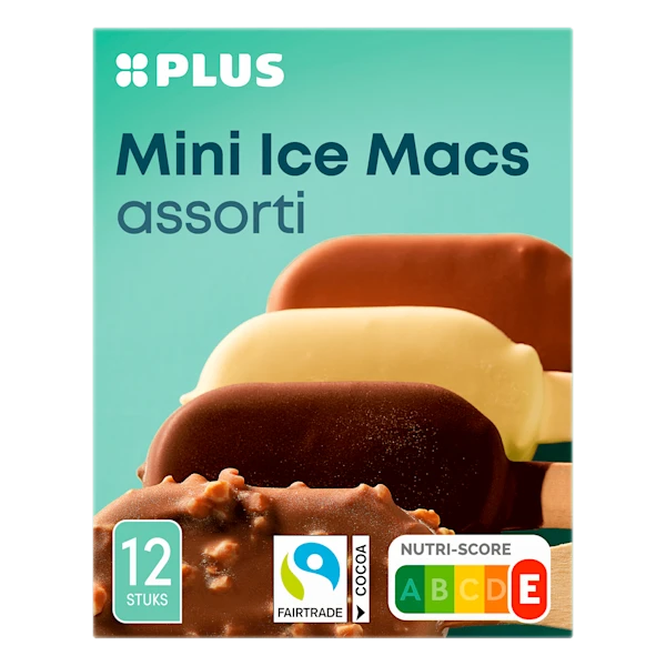 PLUS Mini icemacs assorti Fairtrade