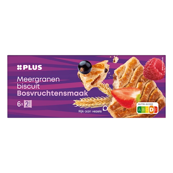 PLUS Meergranenbiscuit bosvruchten