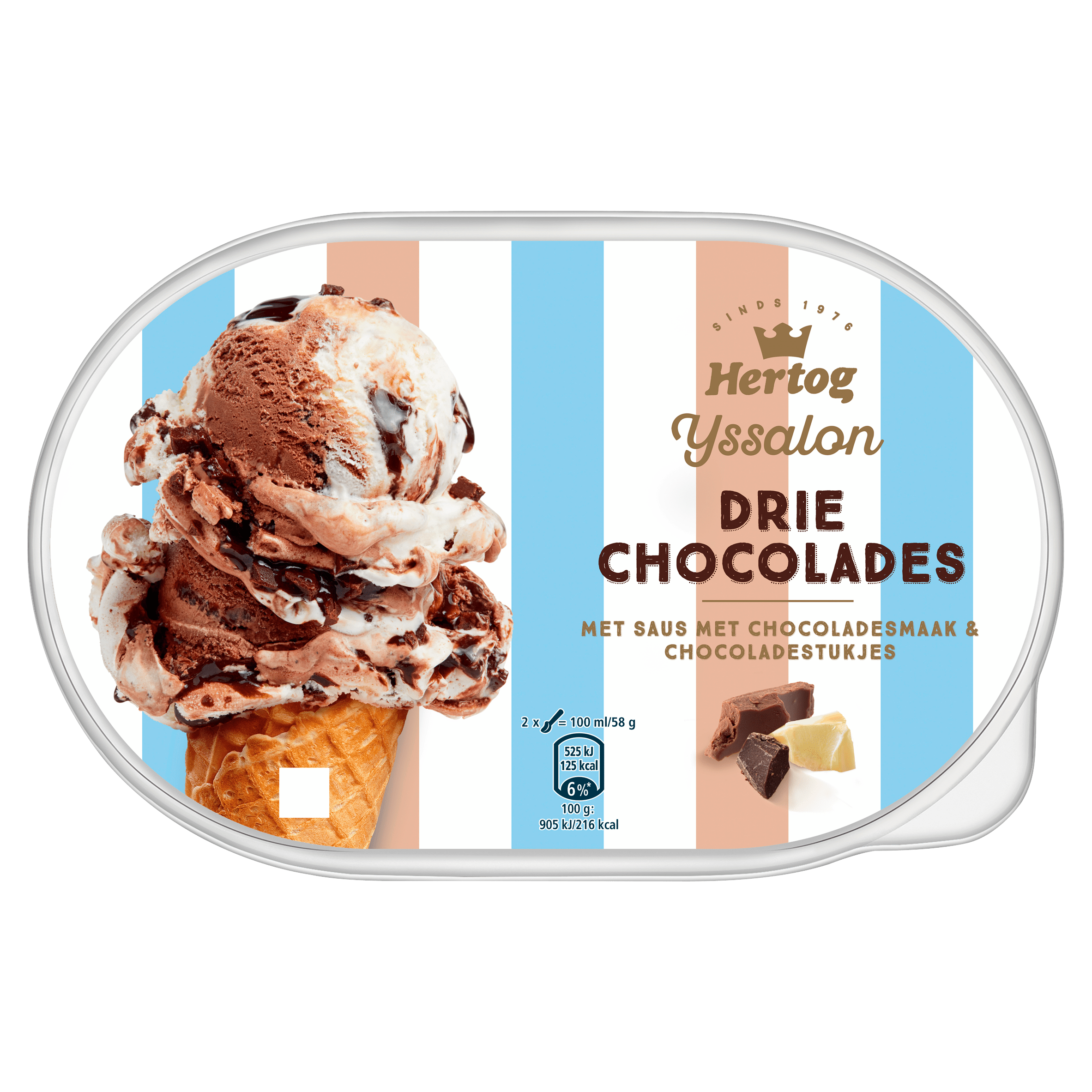 Hertog Hertog Ijs Chocolades Per Koker Ml