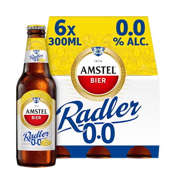 Amstel Radler citroen 0.0 bier fles