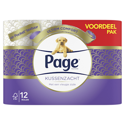 Page Kussenzacht toiletpapier