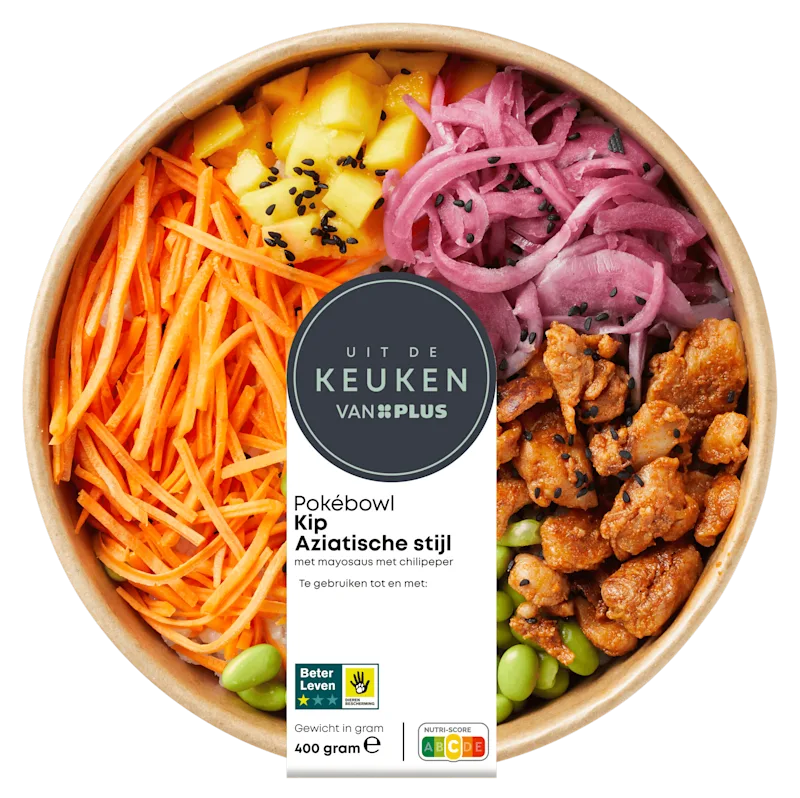 Uit de keuken van PLUS Poké bowl Aziatische kip