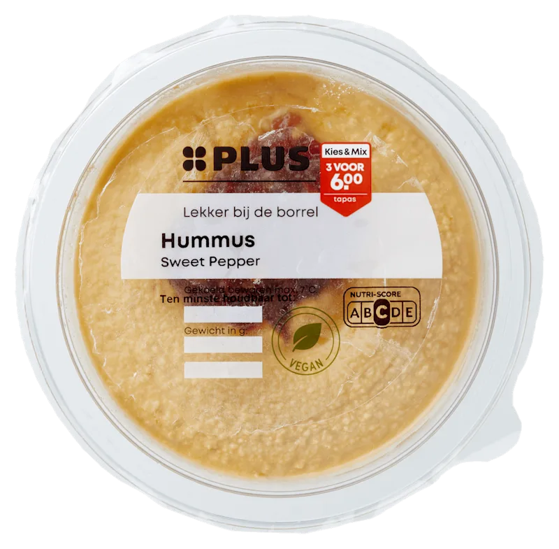 PLUS Hummus Sweet pepper