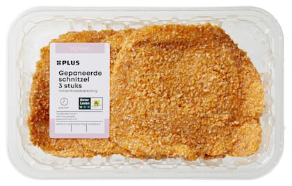 PLUS Boerentrots Gepaneerde schnitzel 3 st