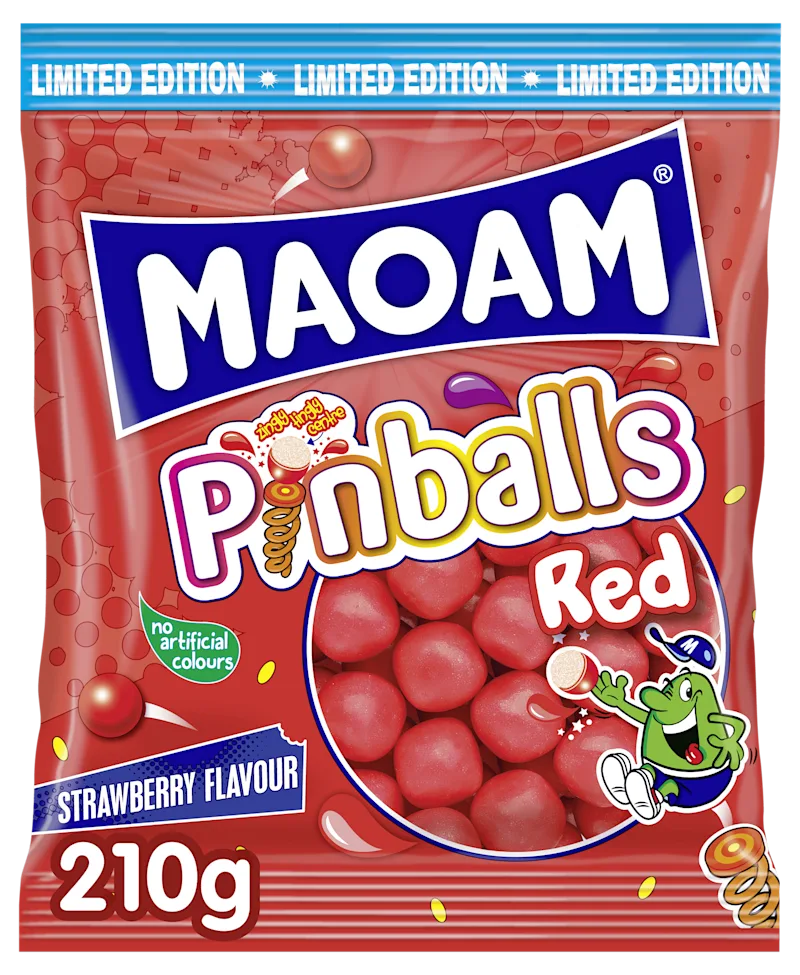 Maoam Pinballs Red Strawberry