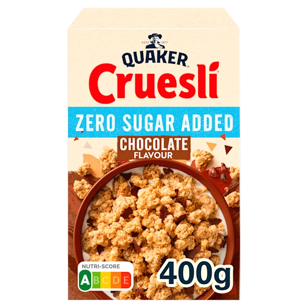 Quaker Cruesli Zero Sugar Added Chocolade