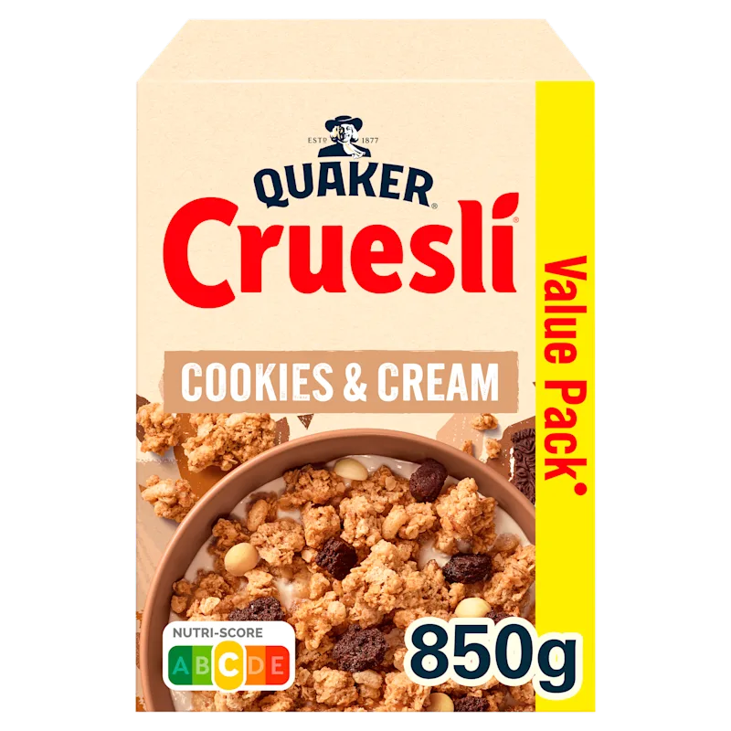 Quaker Cruesli Cookies & Cream GVP