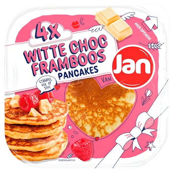 Jan American pancakes witte choc.