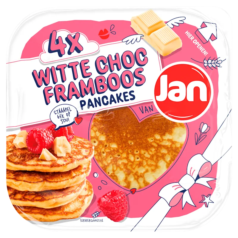 Jan American pancakes witte choc.