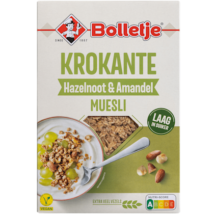 Bolletje Krokante Muesli Hazelnoten Amandelen