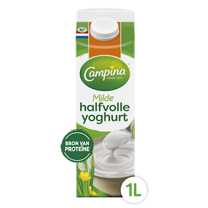 Halfvolle milde yoghurt
