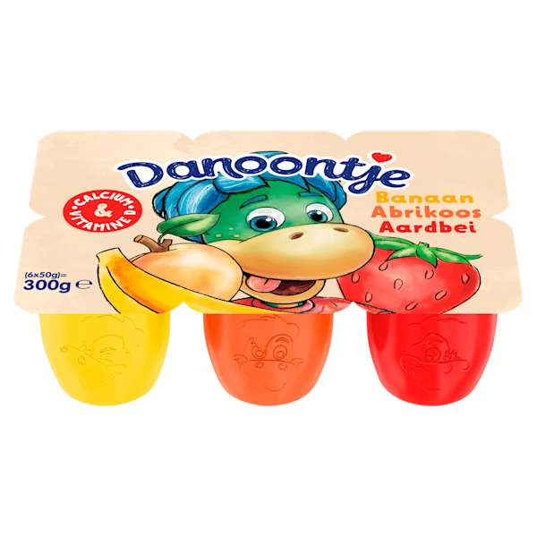 Danoontje Fruitkwark Banaan Aardbei Abrikoos