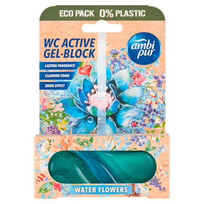 Toiletblok Tri-Gel water blue blossom