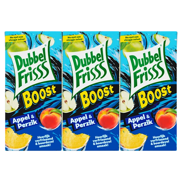 Dubbelfrisss Boost appel & perzik