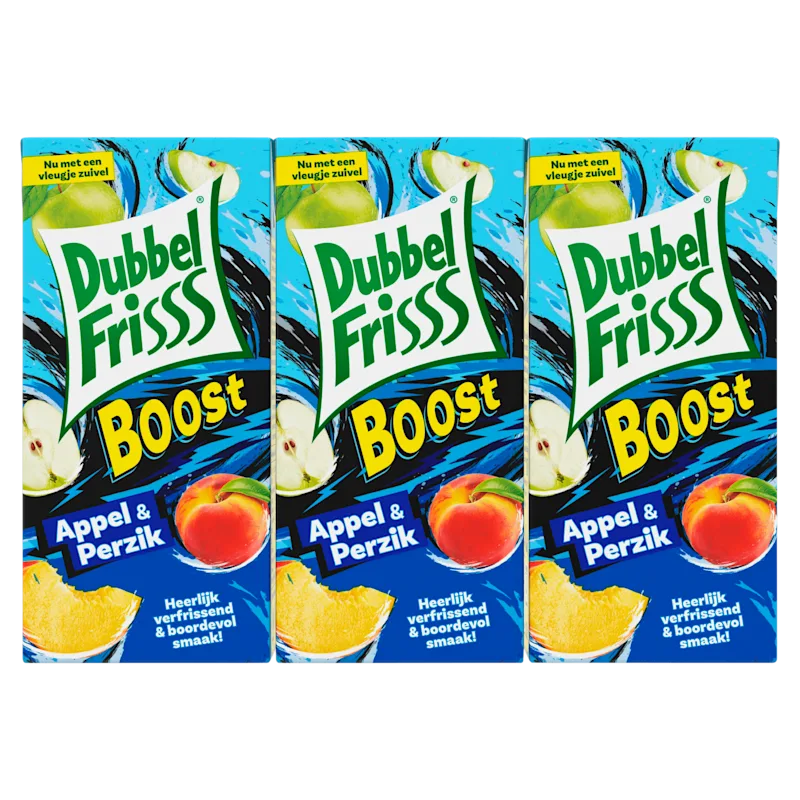 Dubbelfrisss Boost appel & perzik