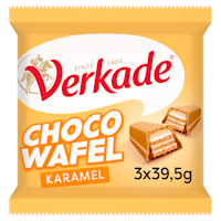 Verkade Chocowafel karamel 3-pack