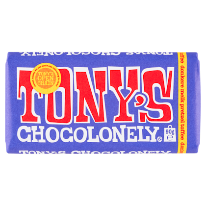Donkere melk pretzel toffee