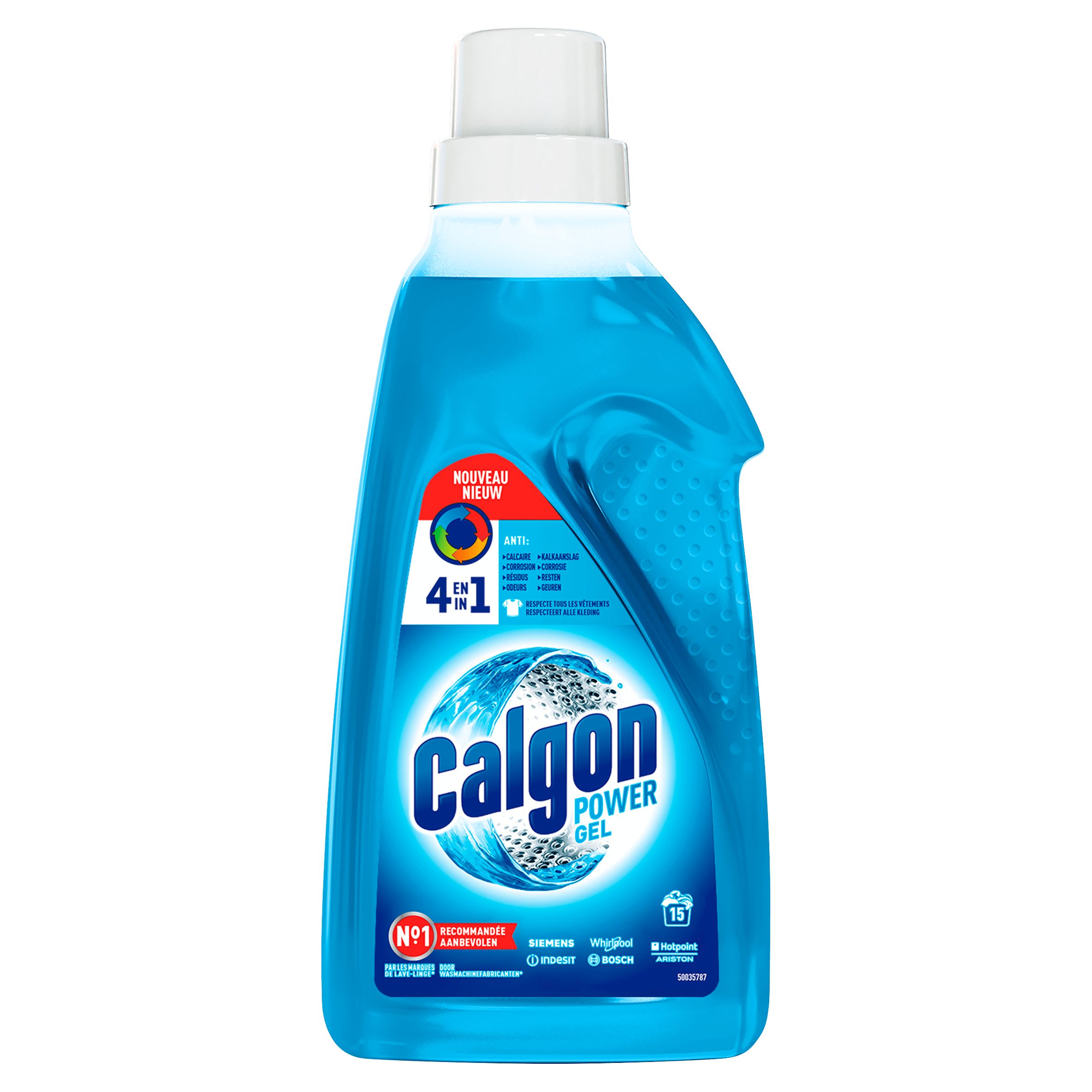 Calgon 4in1 Gel power gel 15sc Per Fles 750 ml