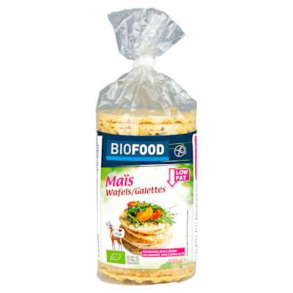Maiswafels met lijnzaad bio
