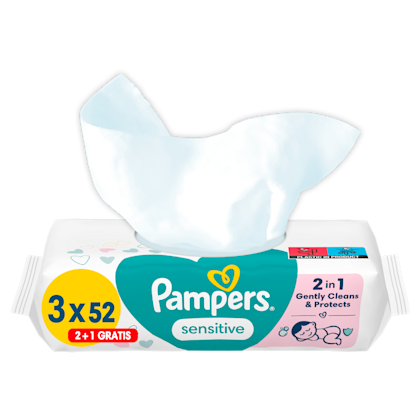 Babydoekjes sensitive promopack 2+1