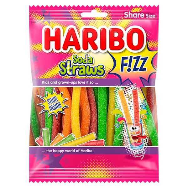 Haribo Soda straws fizz