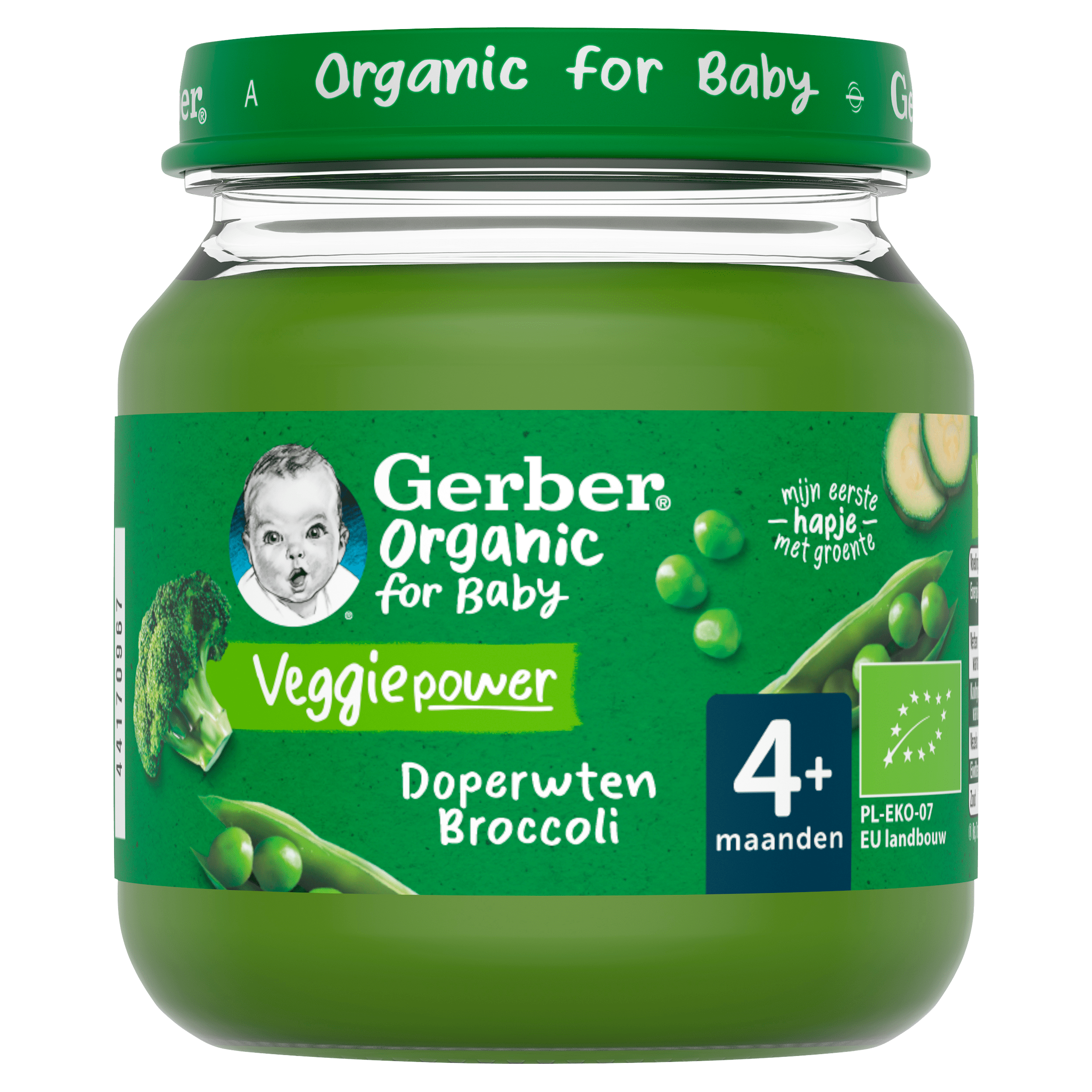 Gerber Organic DopwertenBroccoli 4+ Per Pot 125 g
