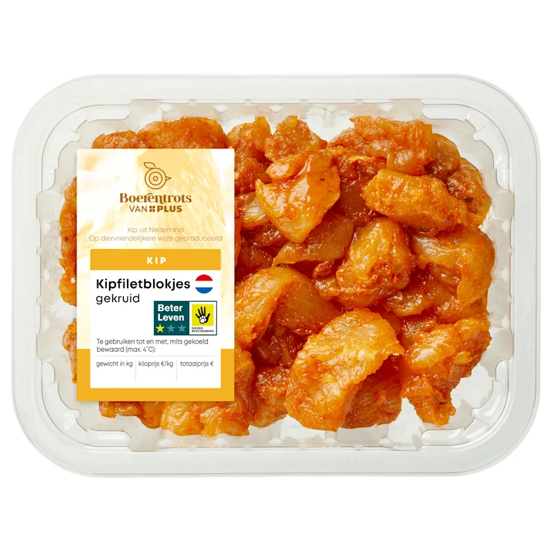 PLUS Boerentrots Kipfiletblokjes gekruid