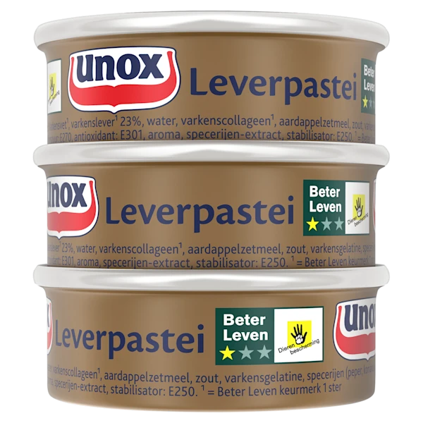 Unox Leverpastei 3-pack