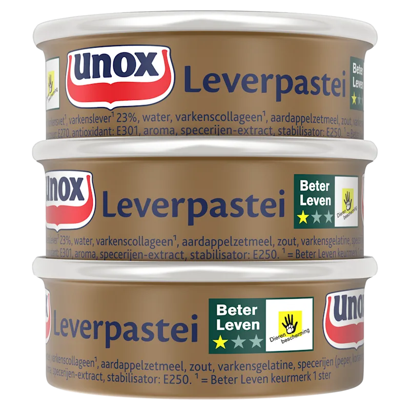 Unox Leverpastei 3-pack