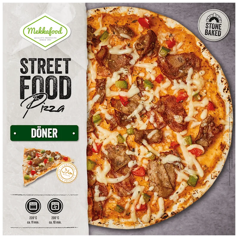 Mekkafood Streetfood Döner Pizza 325 g