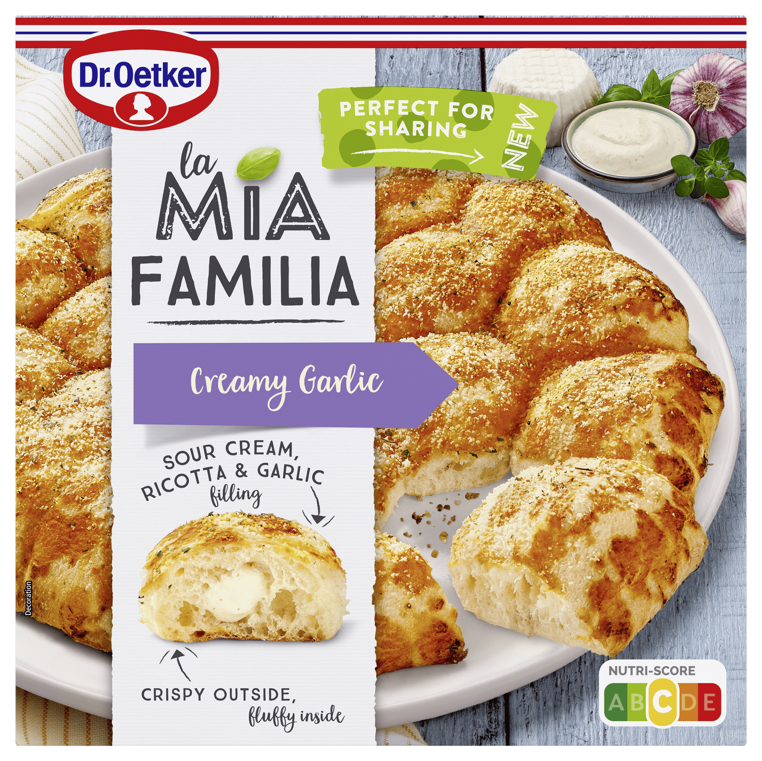 Dr. Oetker La Mia Familia garlic breekbrood