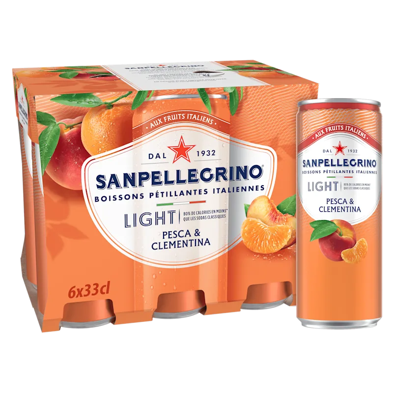 Sanpellegrino Pesca & Clementina Light 6x33cl