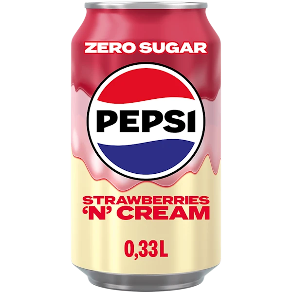 Pepsi Treats zero strawberry cream soda