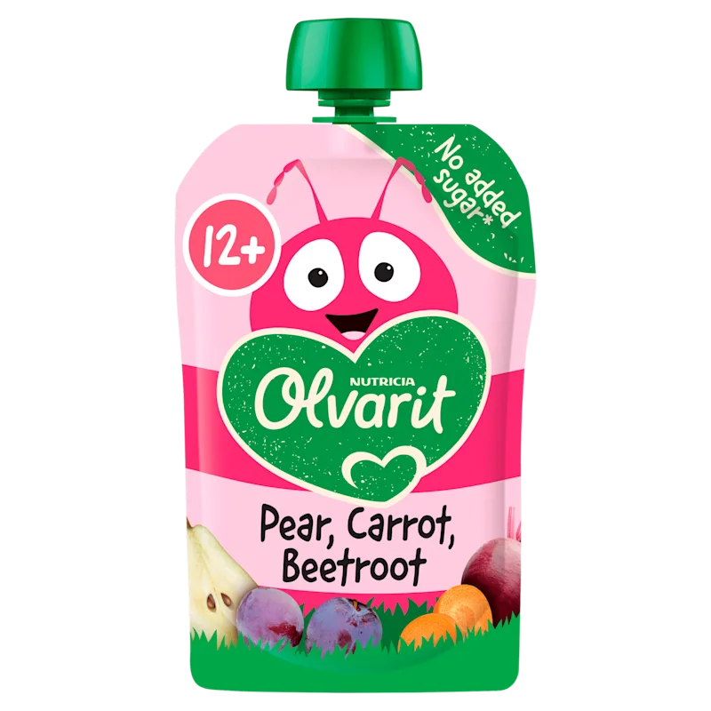 Olvarit 12+mnd Knijpfruit Peer Wortel Biet