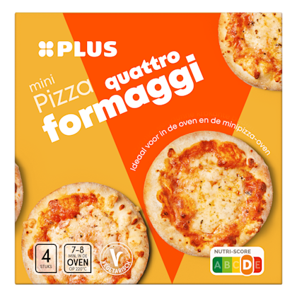 PLUS Mini pizza quattro formaggi
